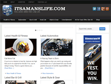 Tablet Screenshot of itsamanslife.com